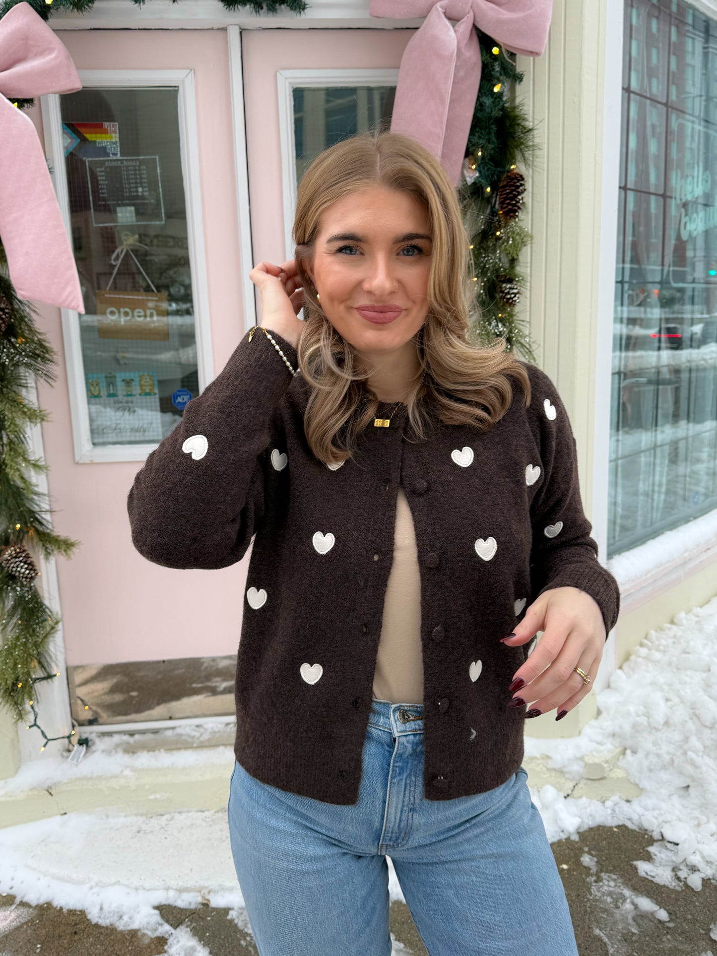 Lover Cardigan in Brown