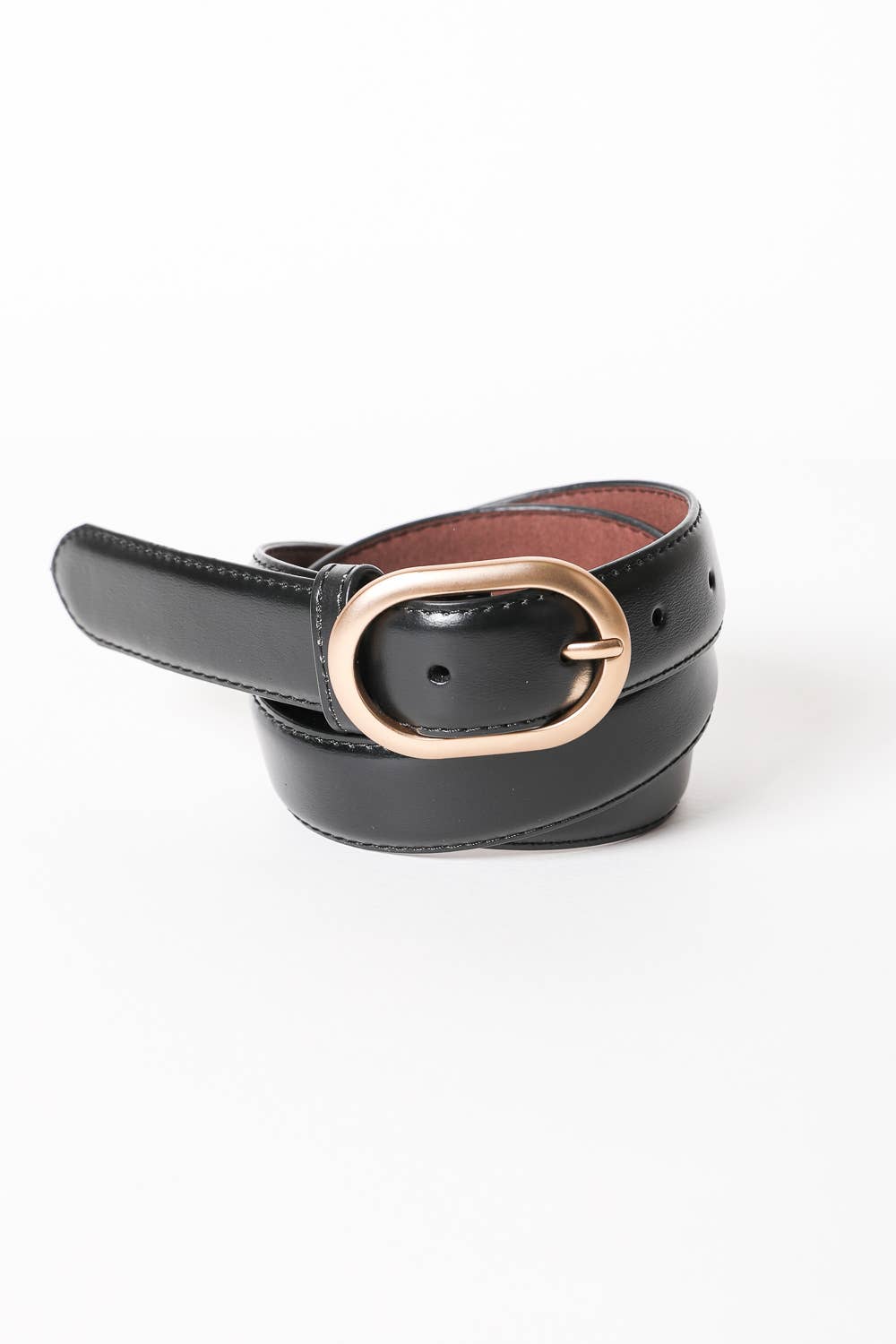Oval Belt in Black