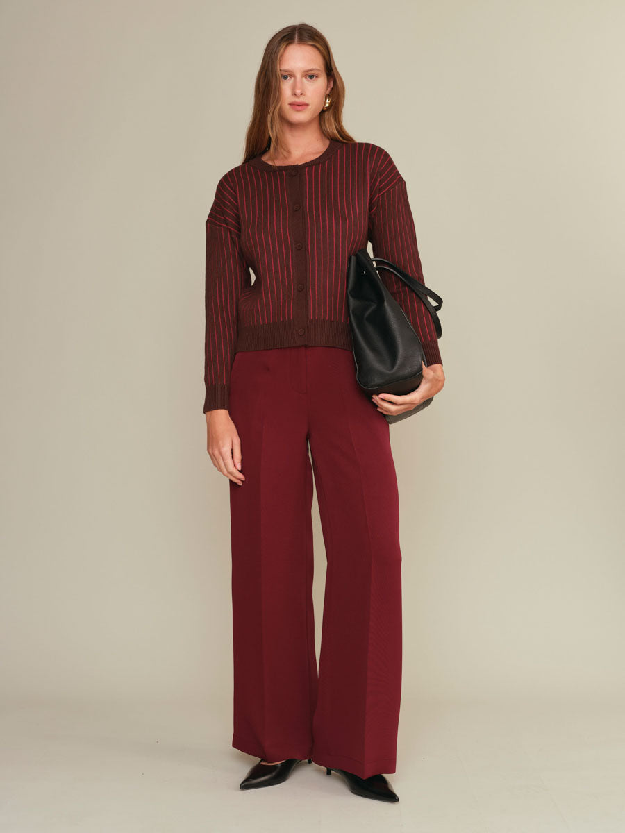 Alex Pants in Burgundy
