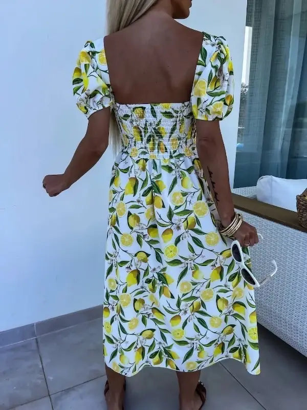 Lemon Midi Dress