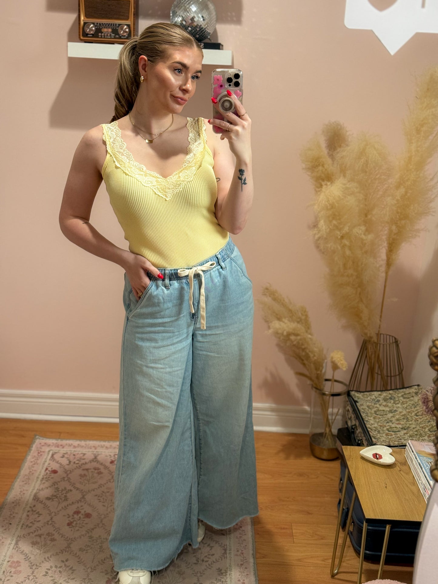Butter Lace Trim Tank