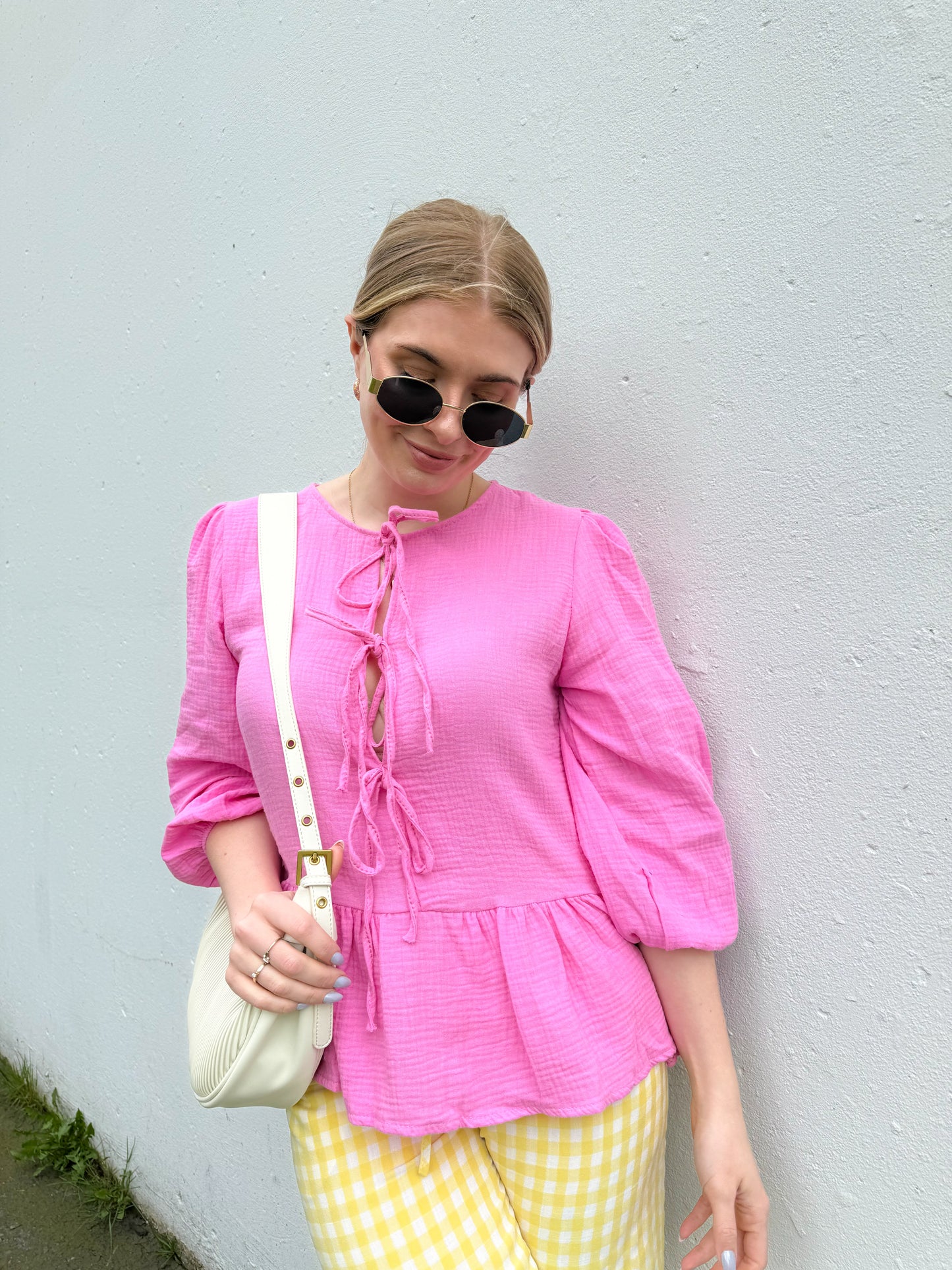 Emma Tie Top in Pink