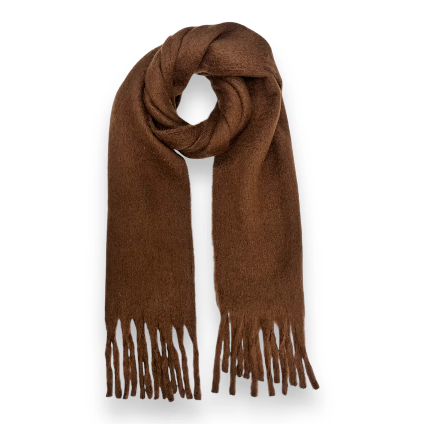 Fluffy Scarf in Brown