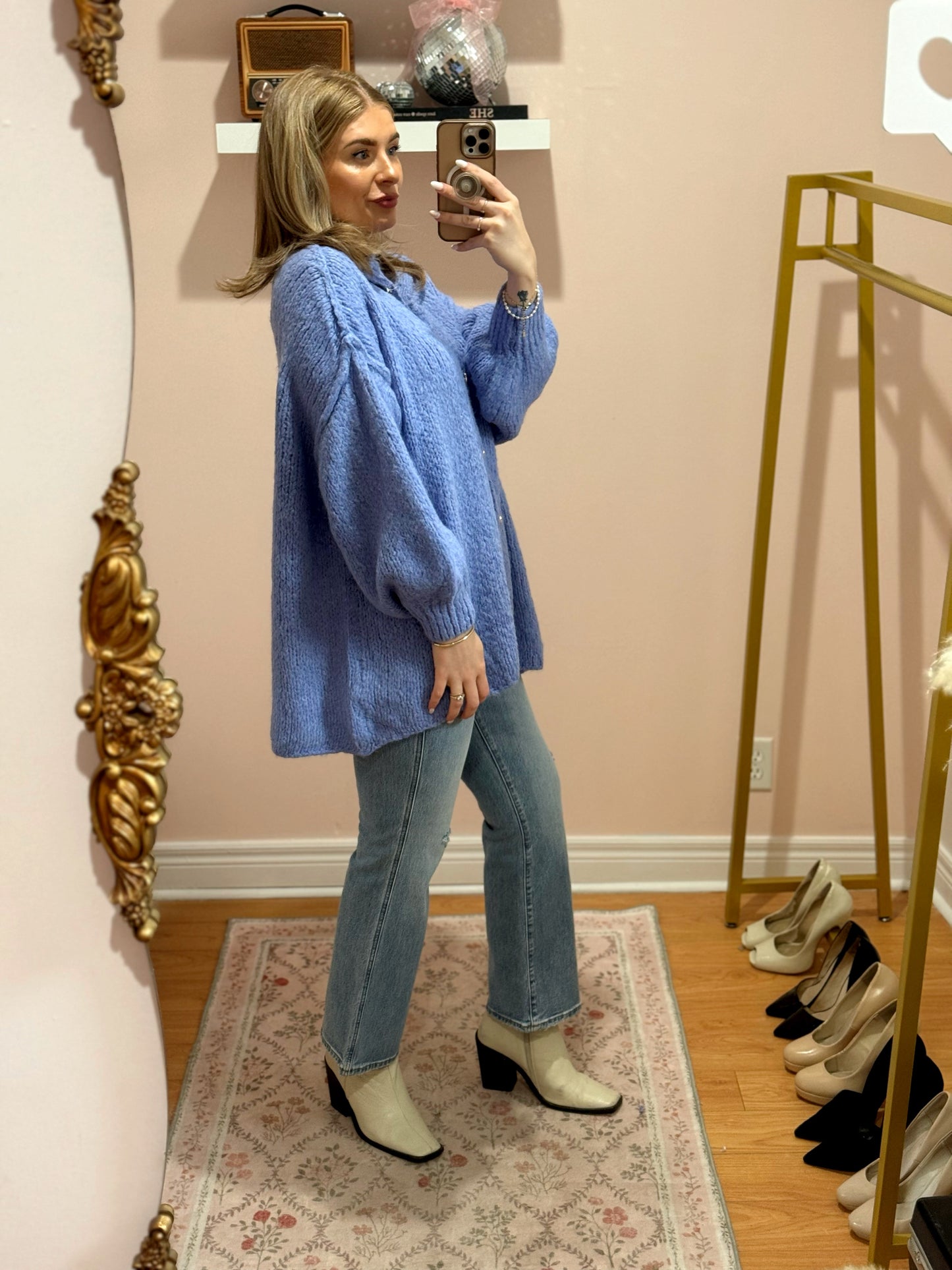 Breanna Cardigan in Deep Lavender