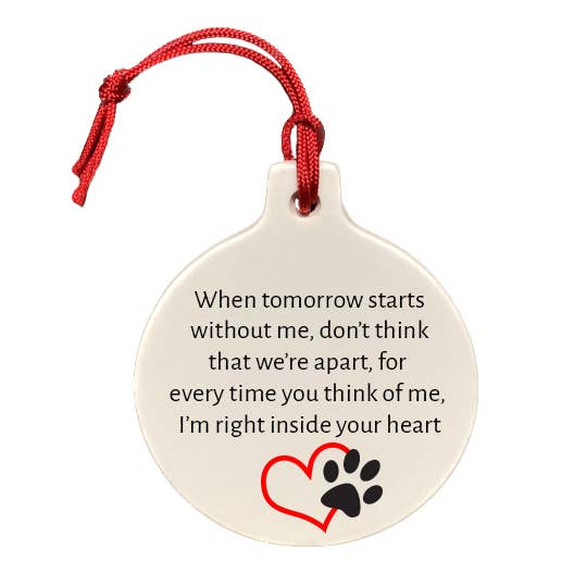 Memorial Pet Holiday Ornament