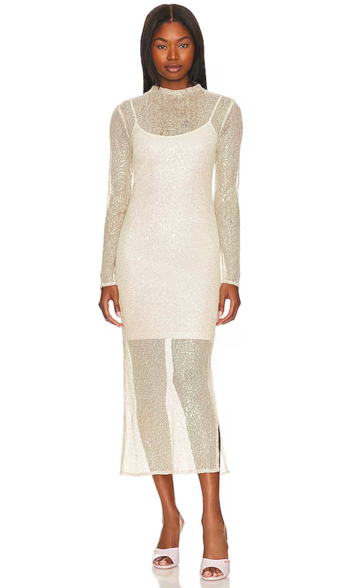 Blakely Dress-Champagne