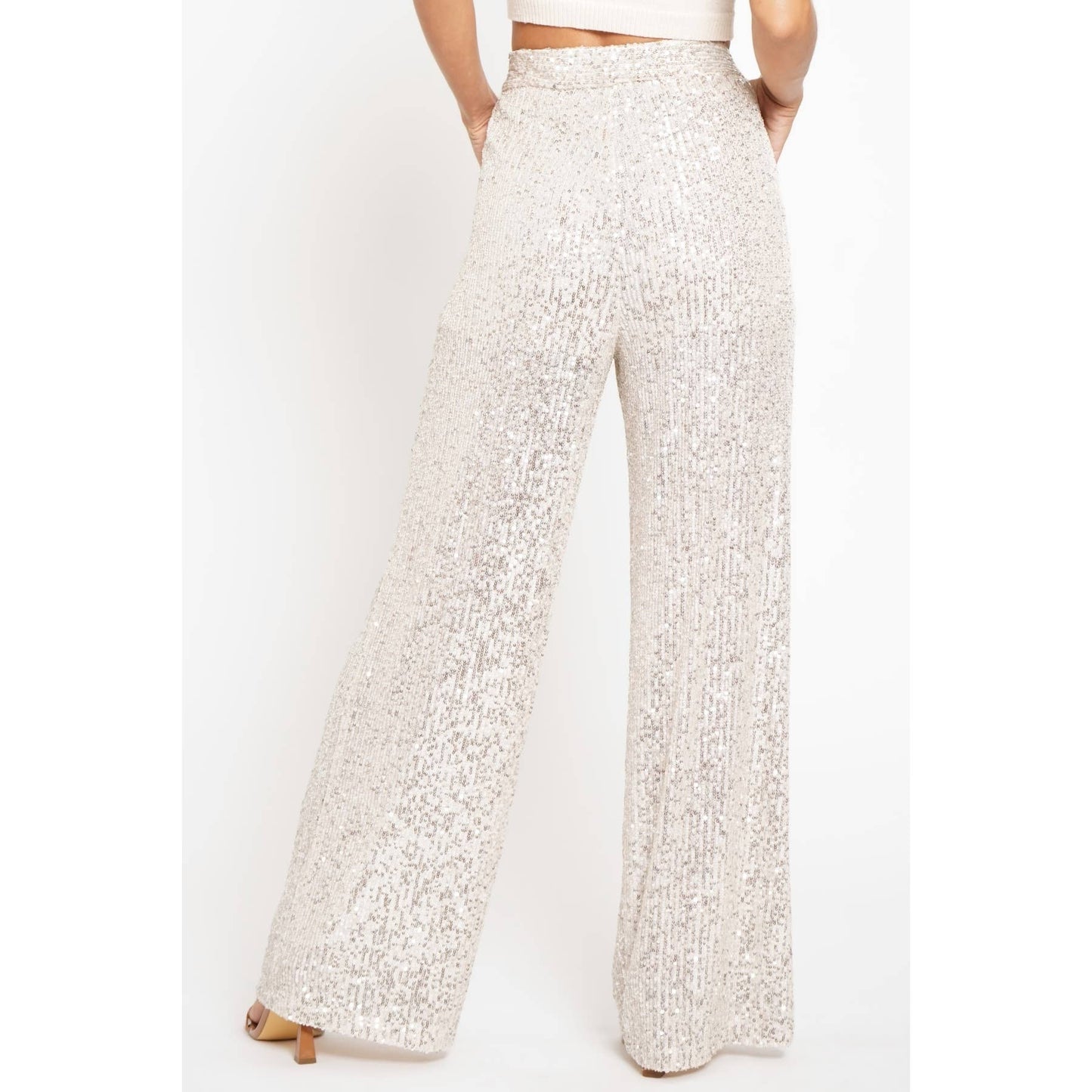 Life of the Party Pants-Silver