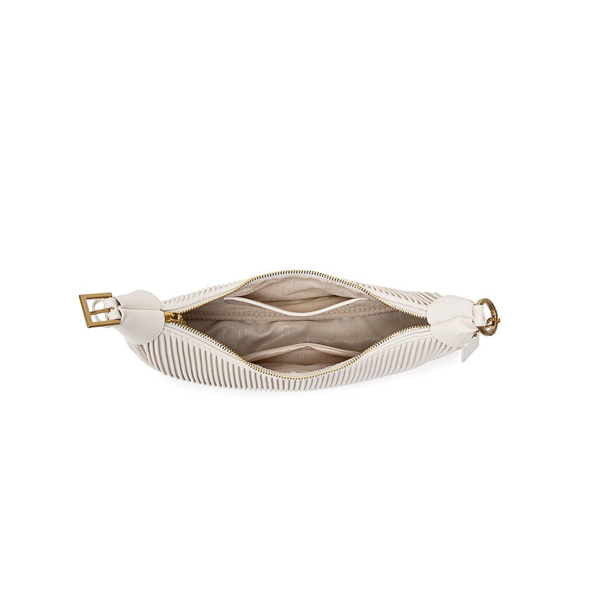Crescent Recycled Vegan Crossbody in Coconut Cream