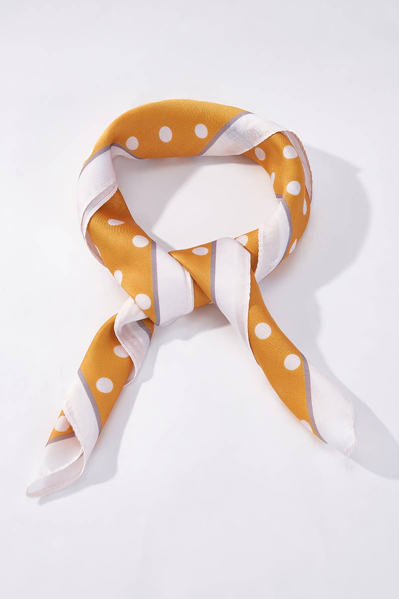 Yellow Polka Dot Scarf