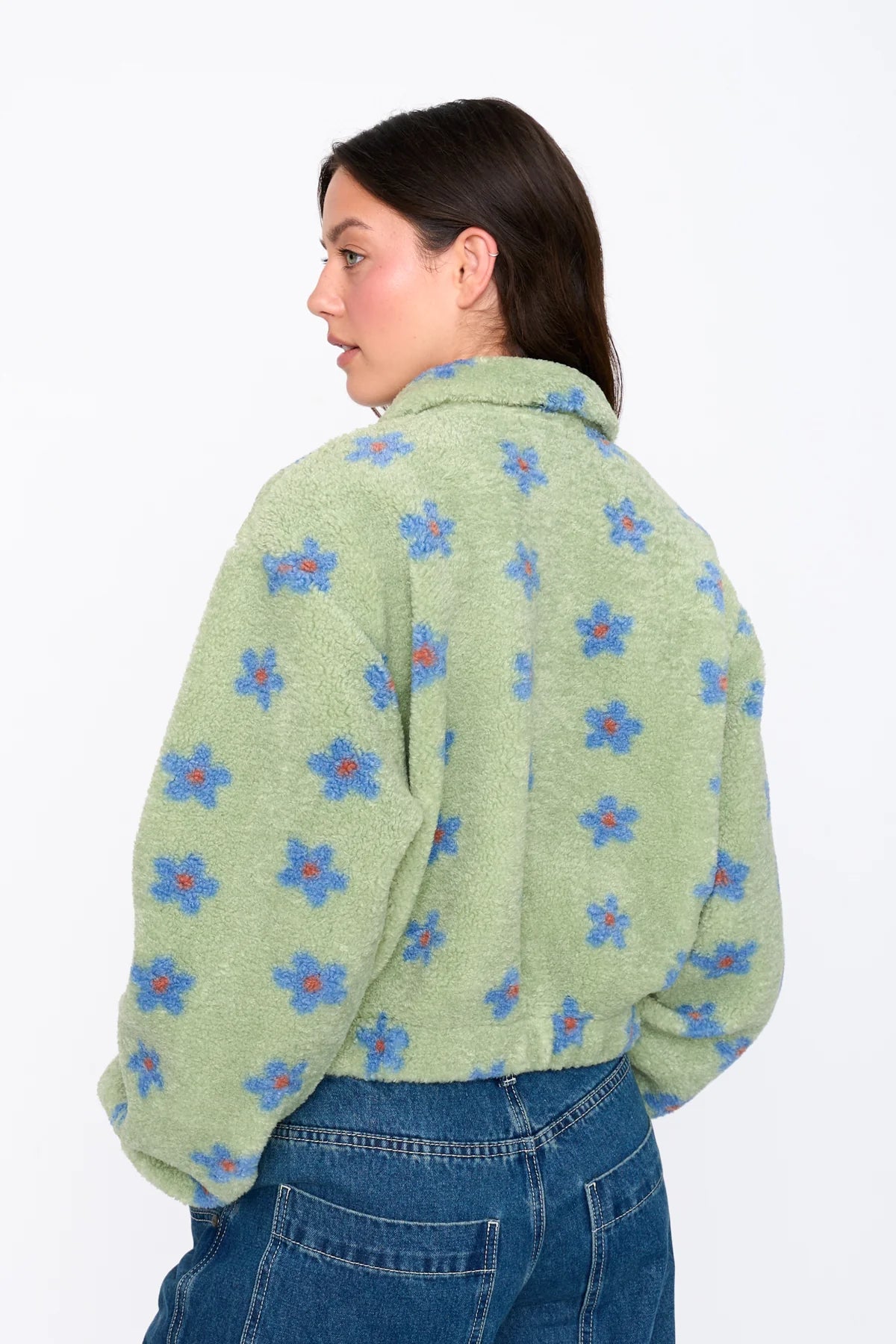 Blaire Floral Half Zip Sweater