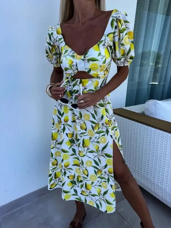 Lemon Midi Dress