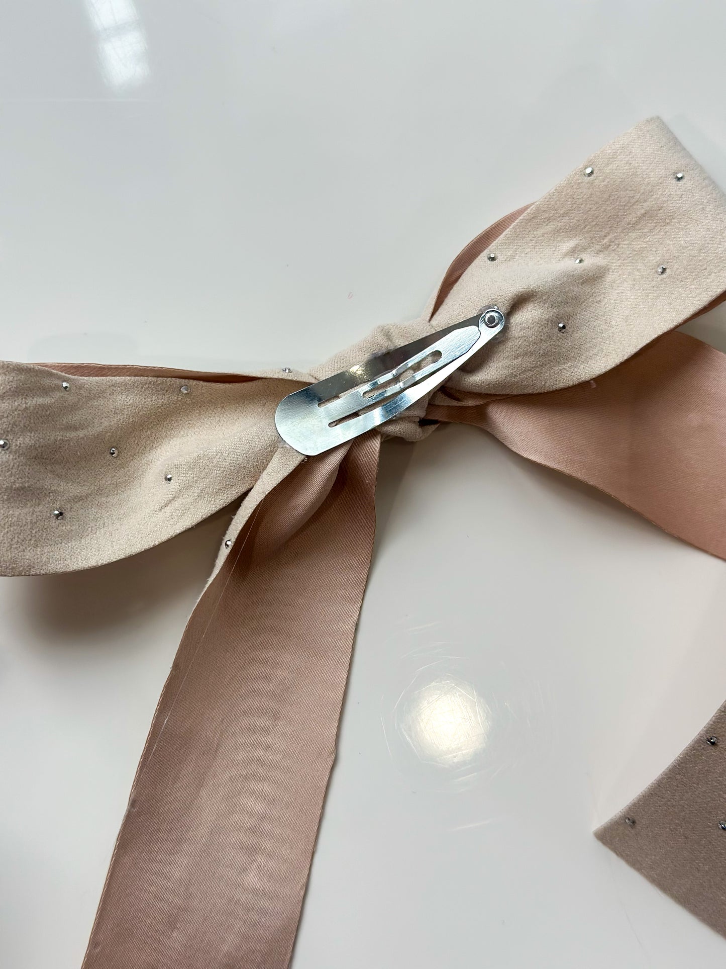 Britt’s Bows in Grey Velvet