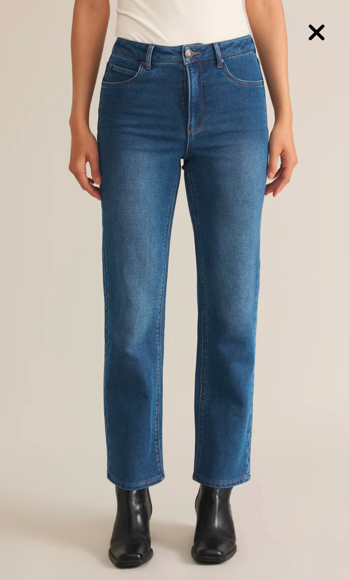 Val Straight Leg Denim in Vintage Indigo - FINAL SALE