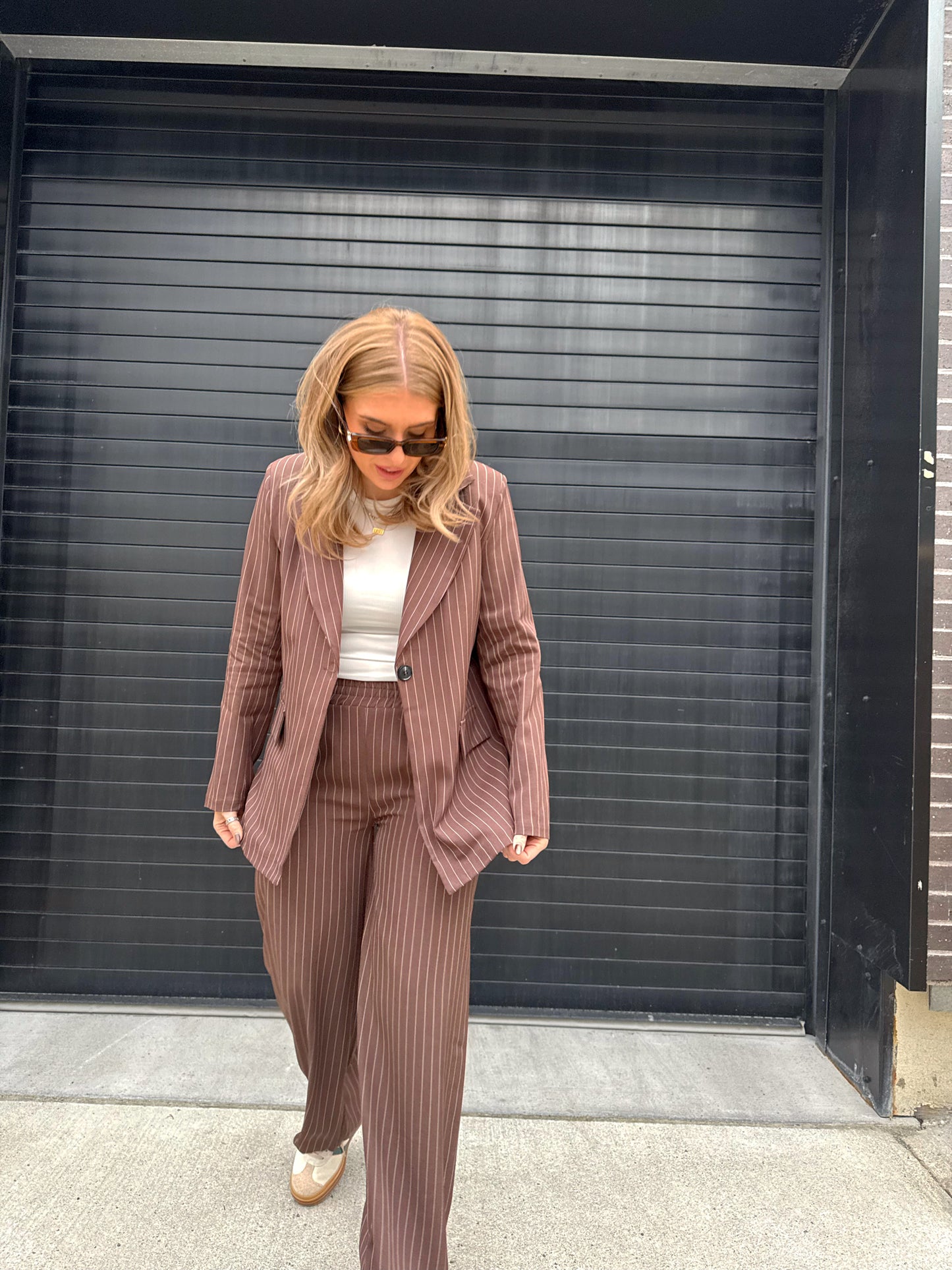 Claudia Pin Stripe Blazer