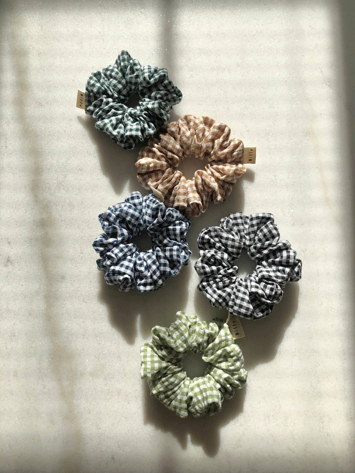 Gingham Scrunchies