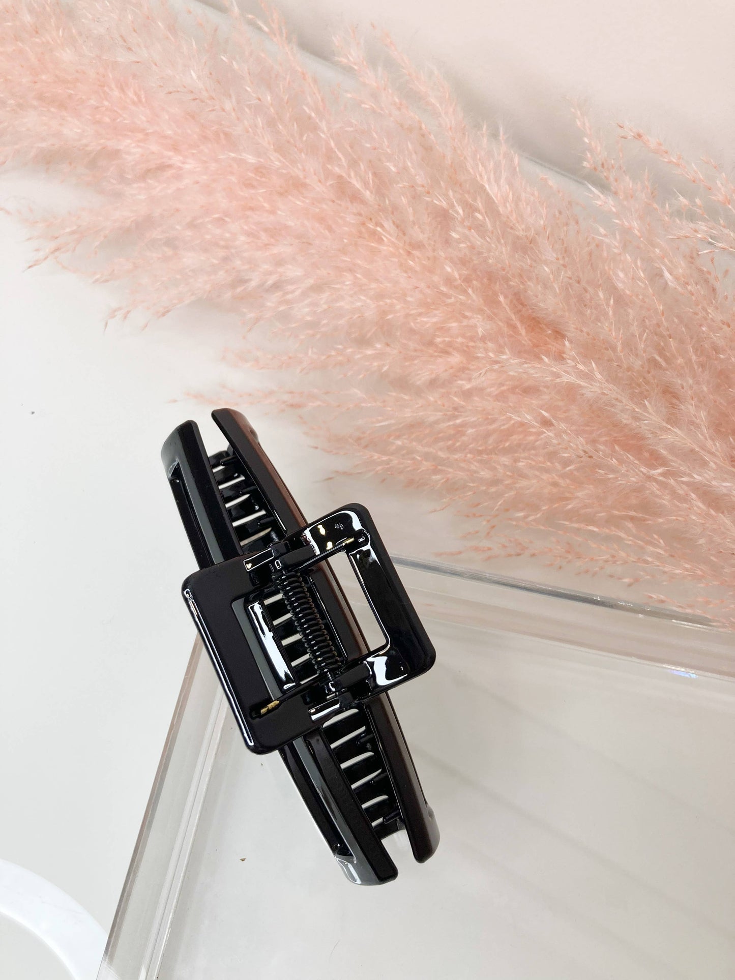 Large Gloss Claw Clip : Black