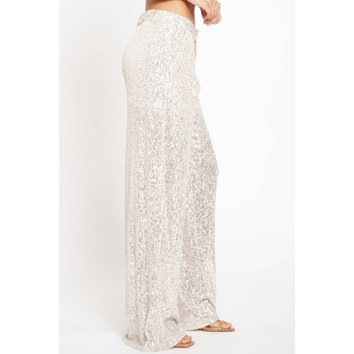 Life of the Party Pants-Silver