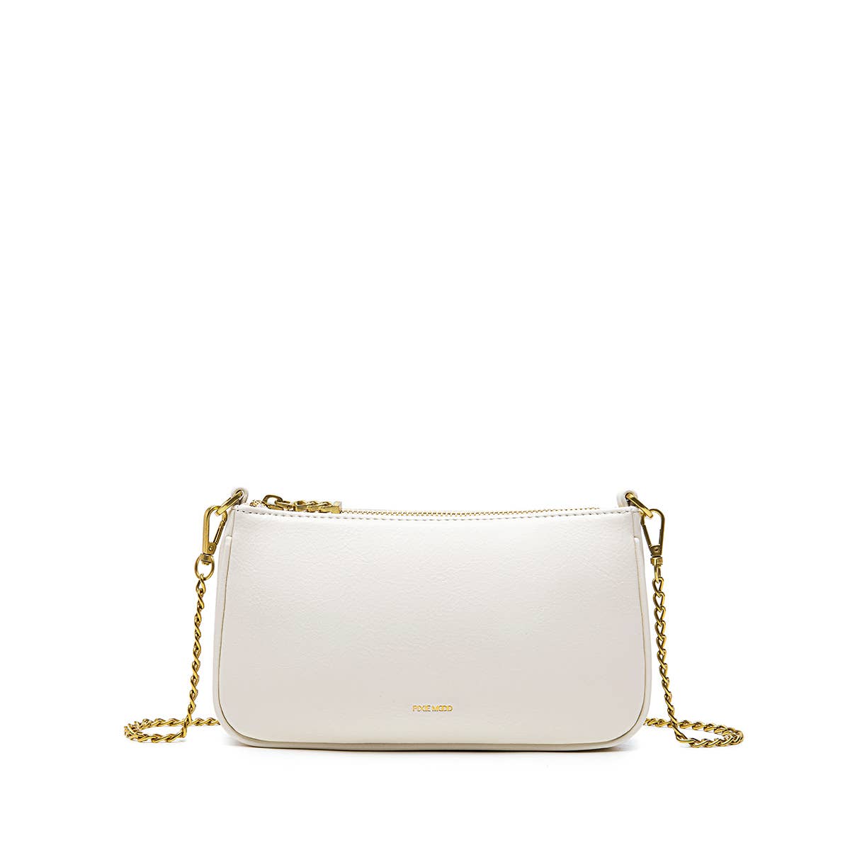 Francine Recycled Vegan Chain Crossbody Bag in Coconut Cream
