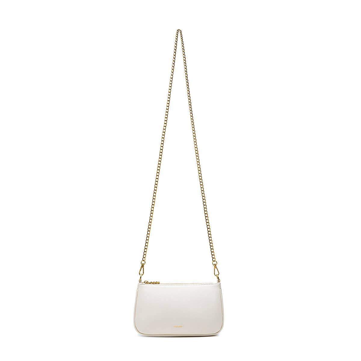 Francine Recycled Vegan Chain Crossbody Bag in Coconut Cream