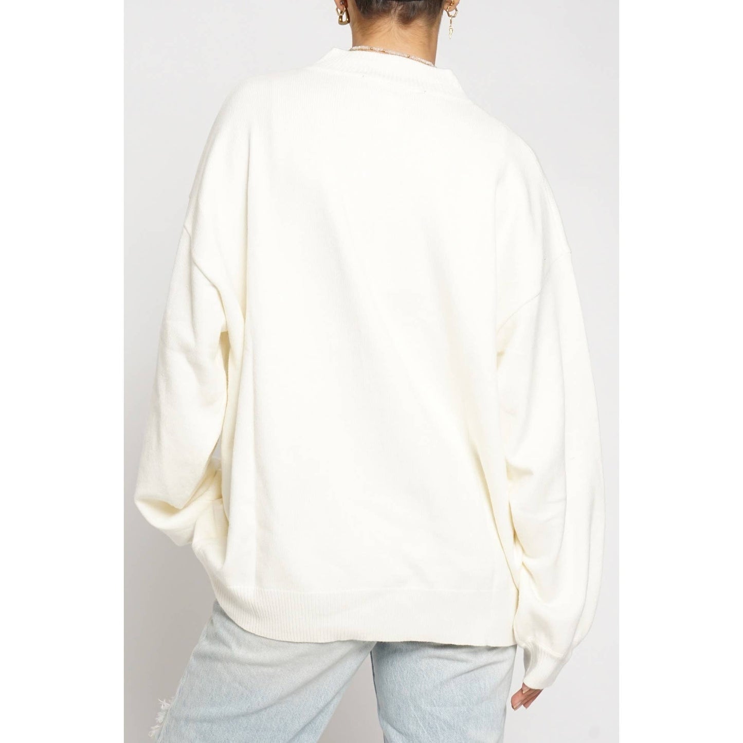 No Problem Tunic Sweater-Cream