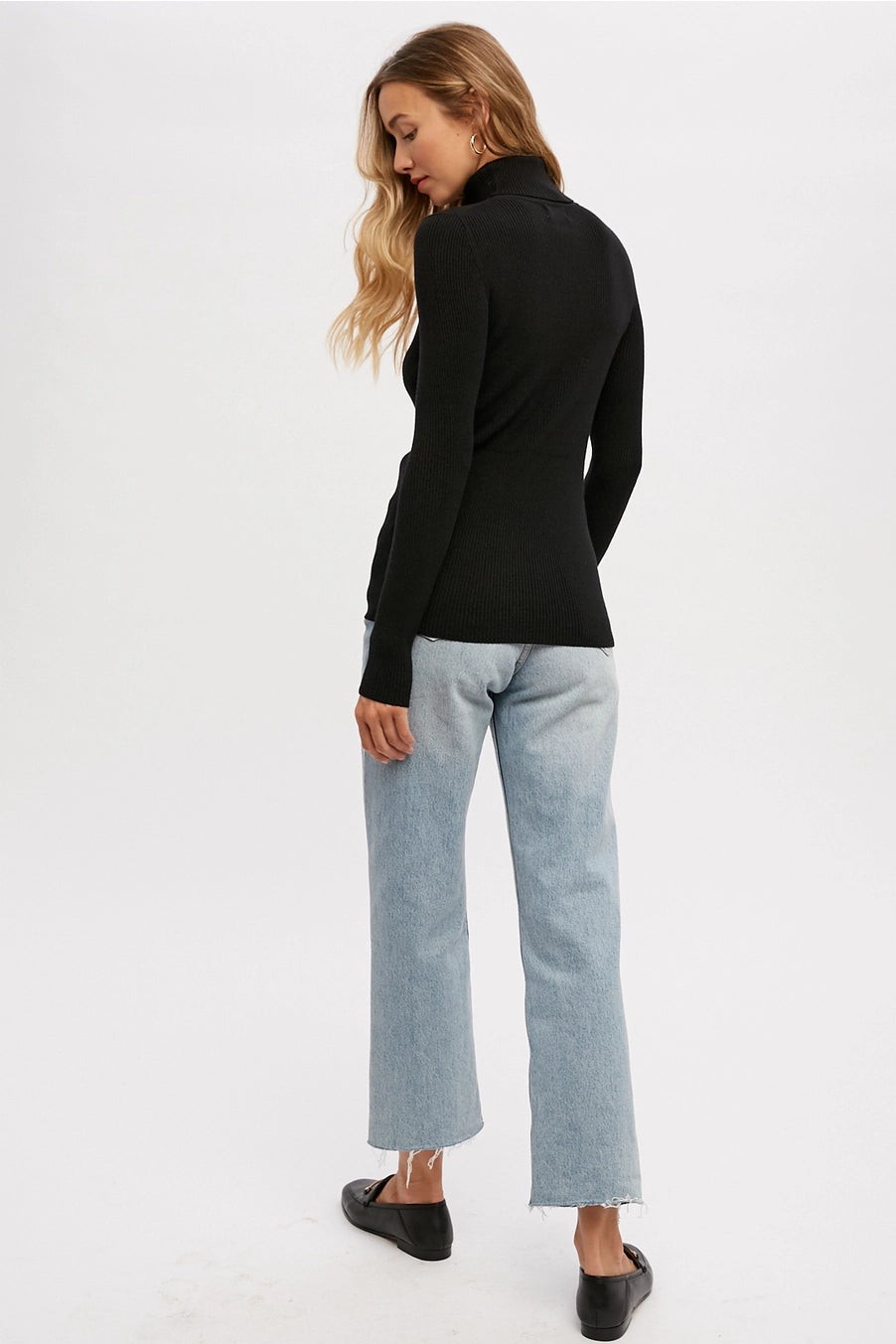 Essential Rib Turtleneck Sweater
