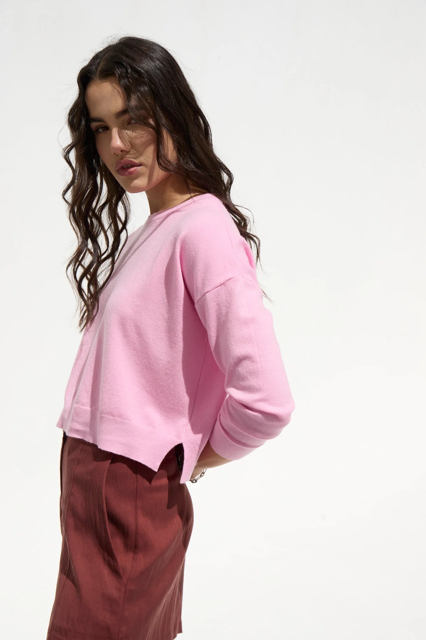 Polly Sweater in Pink