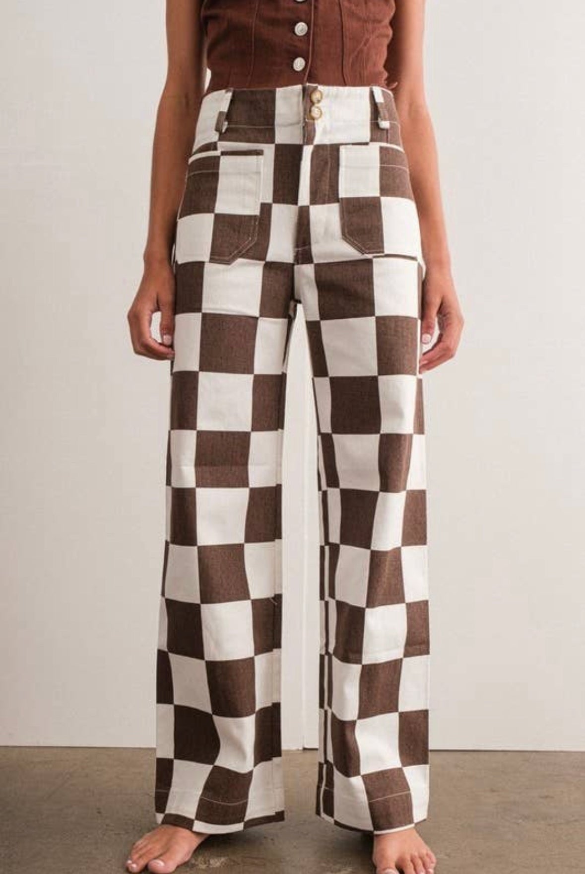 Amiyah Checkered Pant