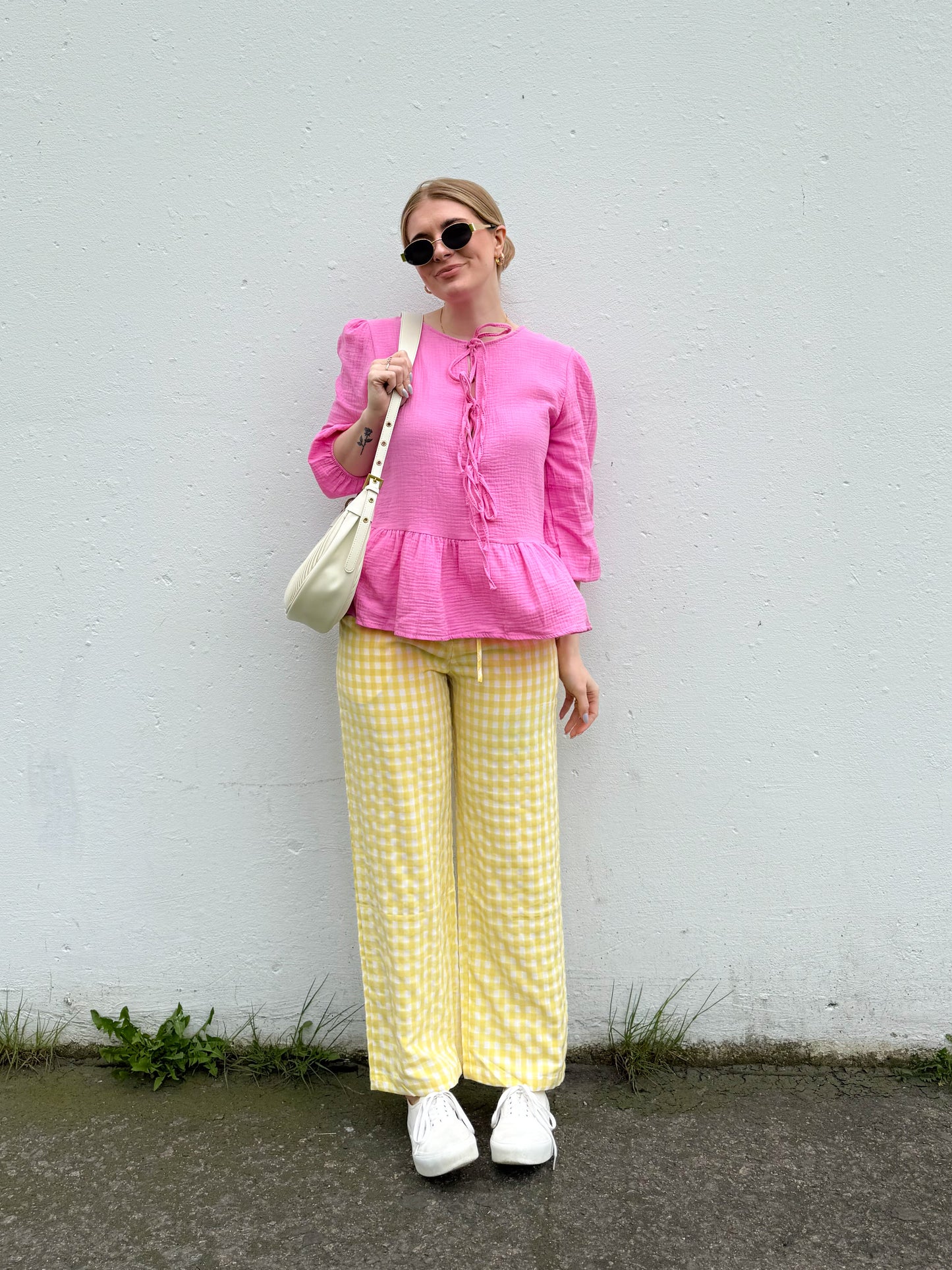 Emma Tie Top in Pink - FINAL SALE