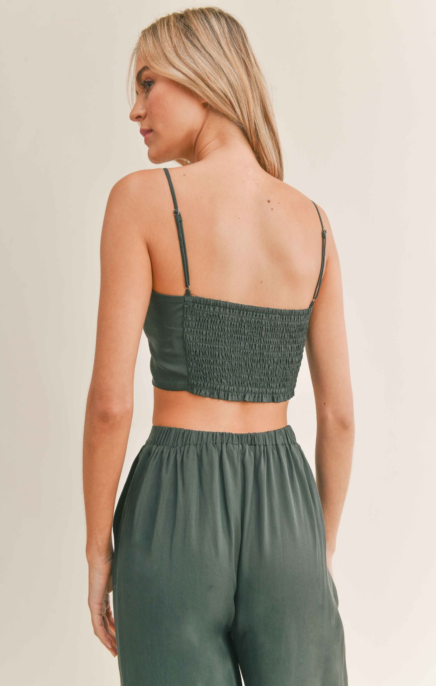 Evergreen Crop Tank Top