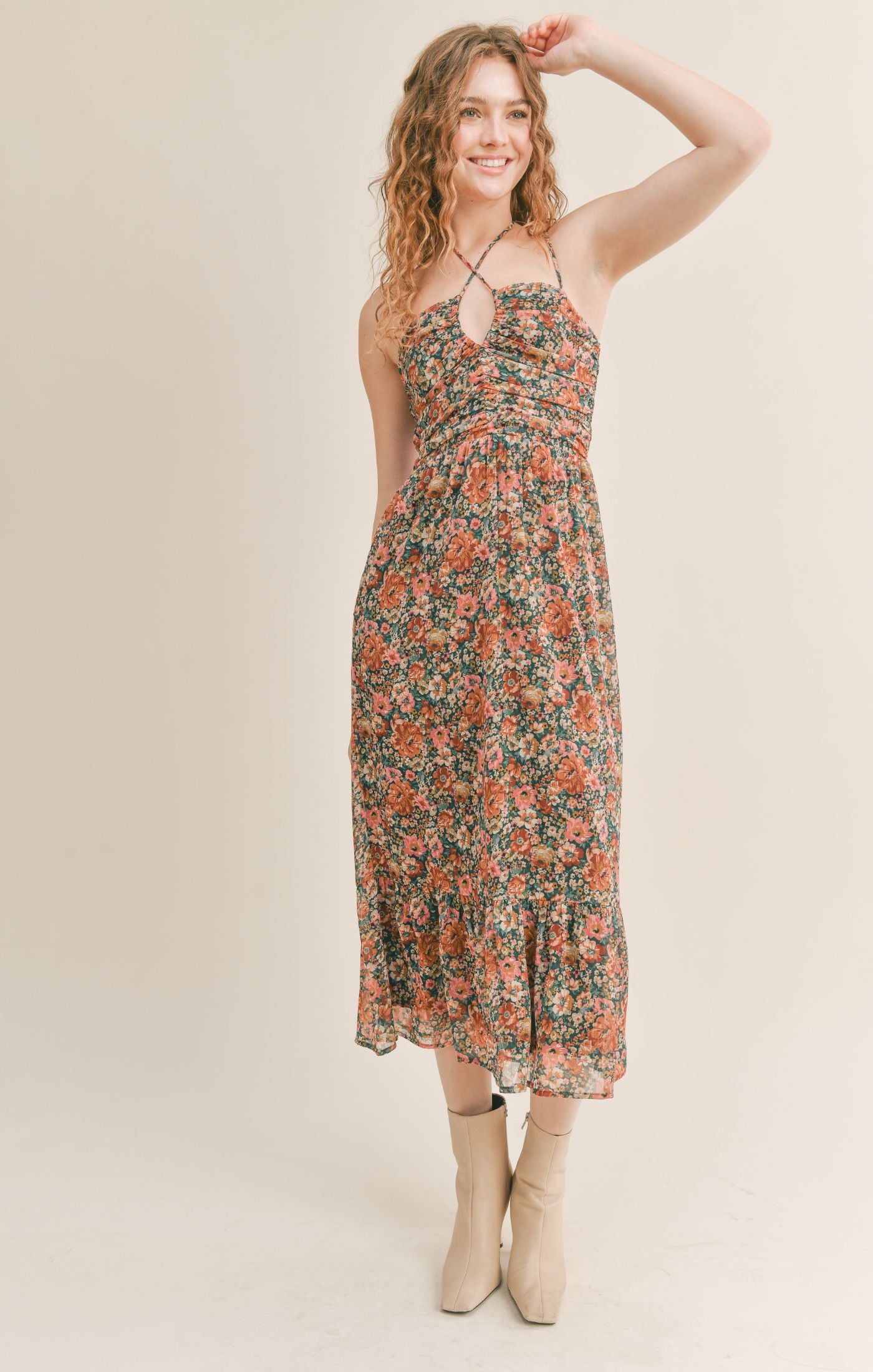Vintage Academic Midi Dress