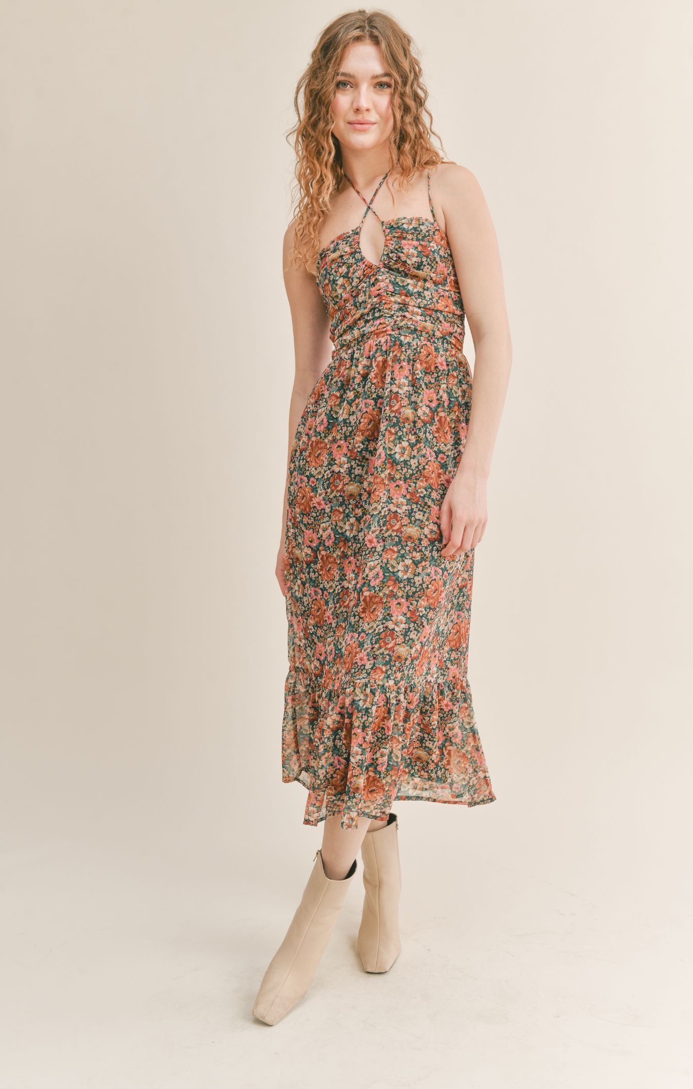 Vintage Academic Midi Dress