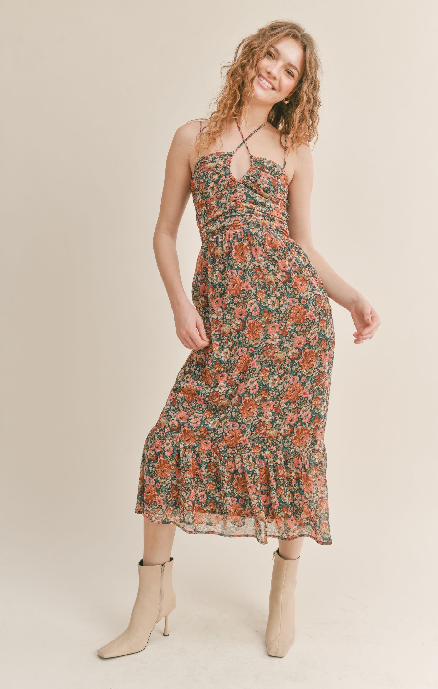 Vintage Academic Midi Dress