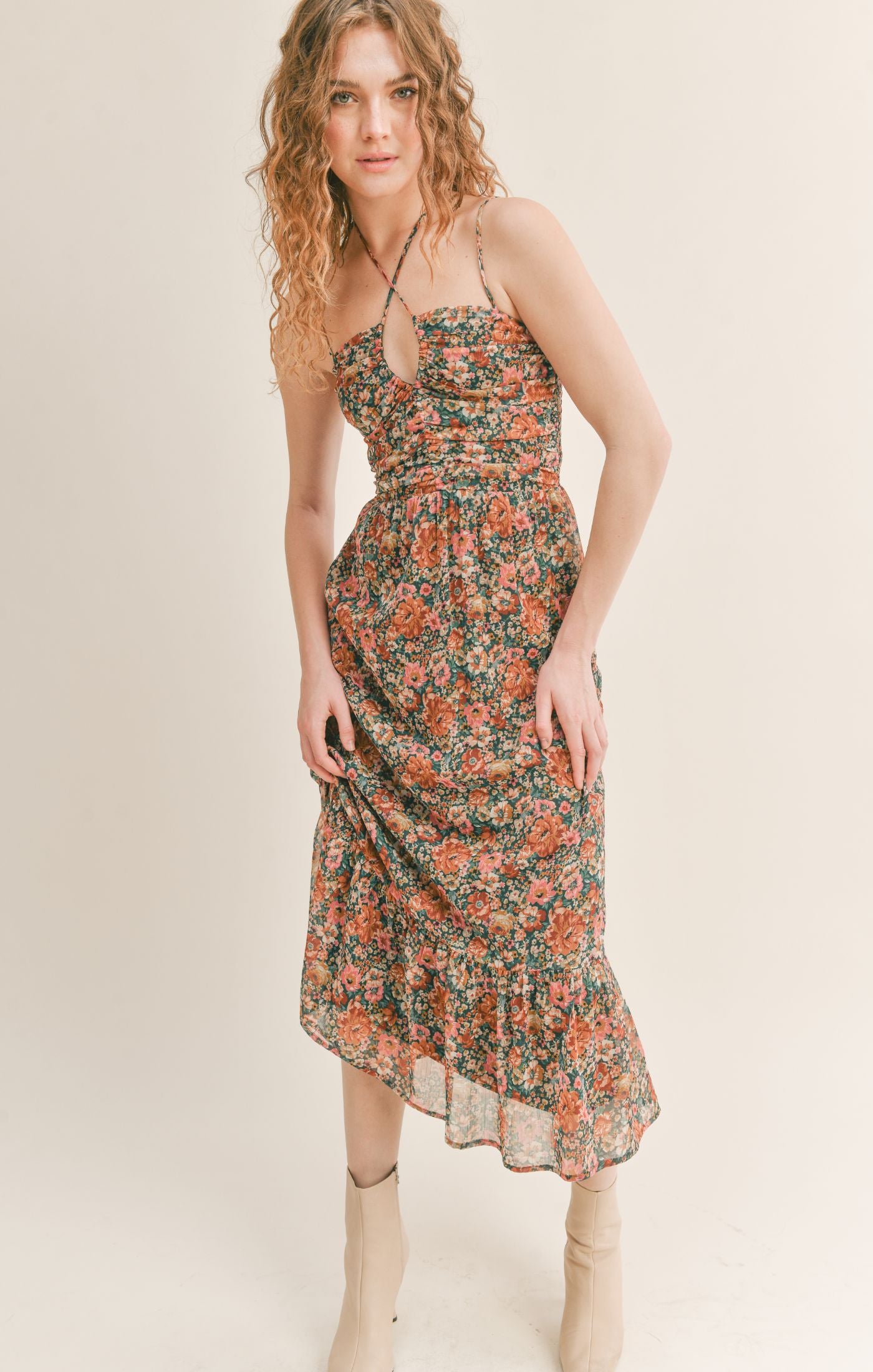 Vintage Academic Midi Dress
