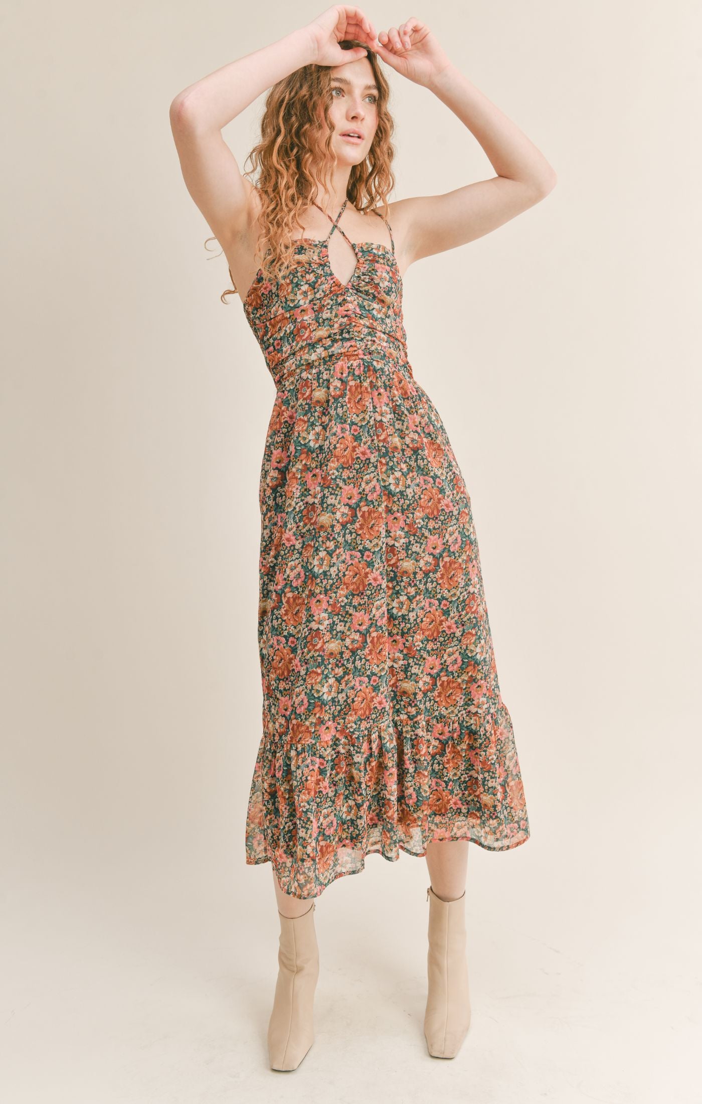 Vintage Academic Midi Dress