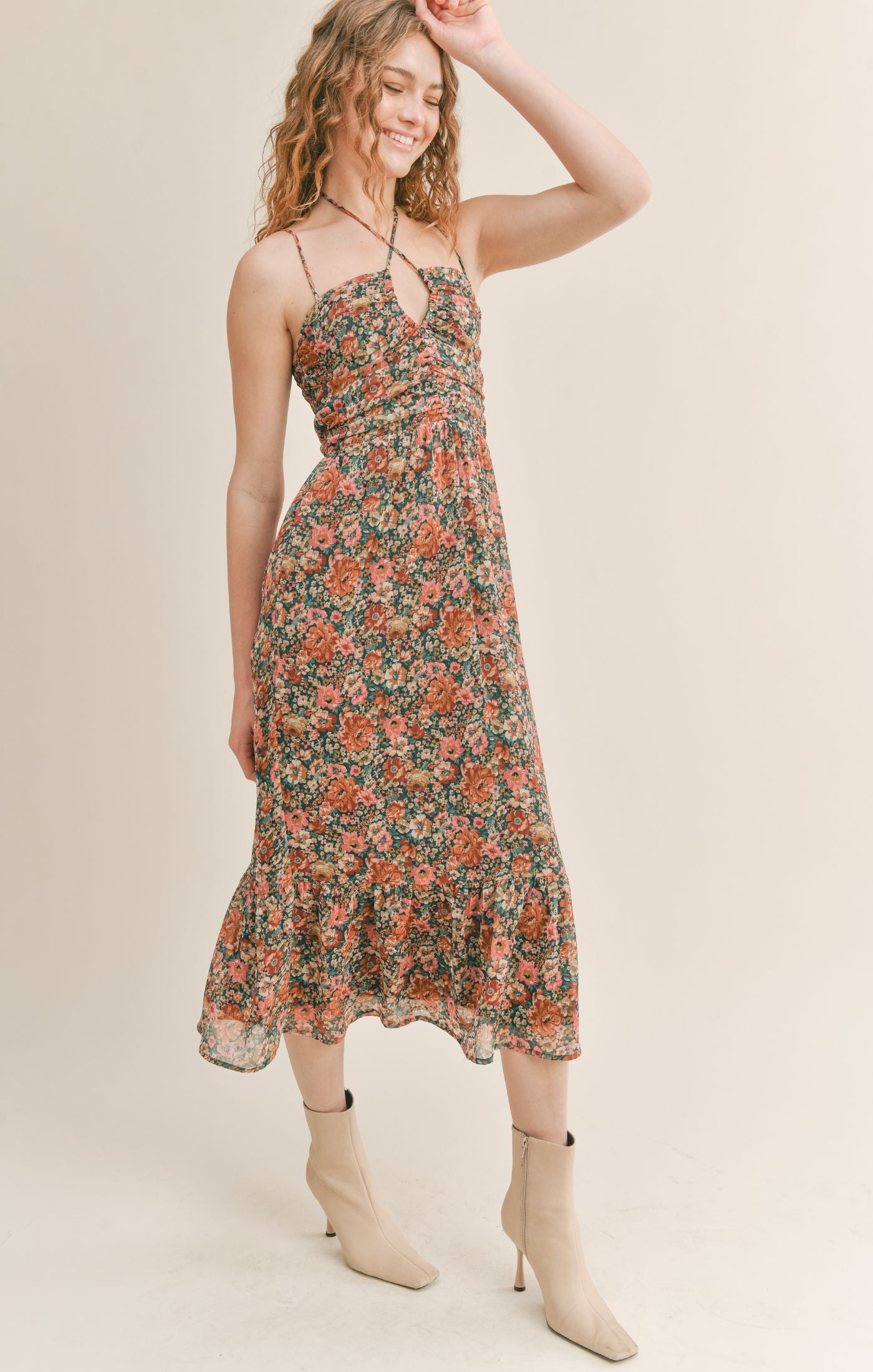 Vintage Academic Midi Dress