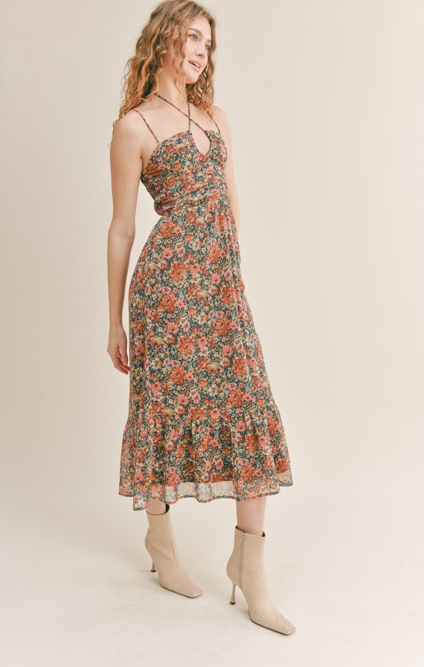 Vintage Academic Midi Dress