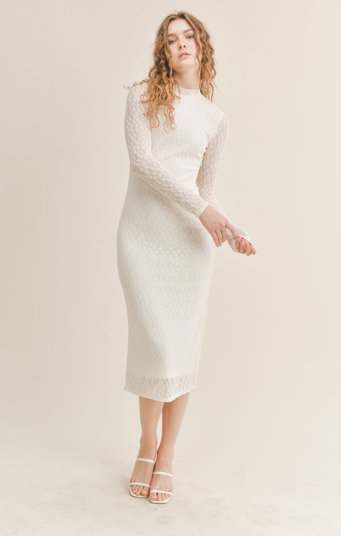 Bridgette Lace Midi Dress