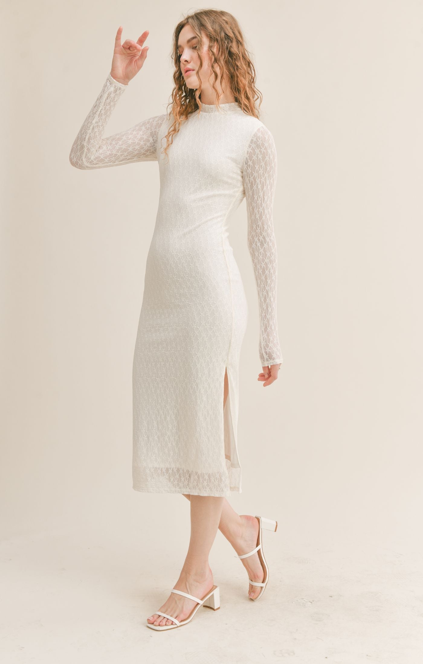 Bridgette Lace Midi Dress
