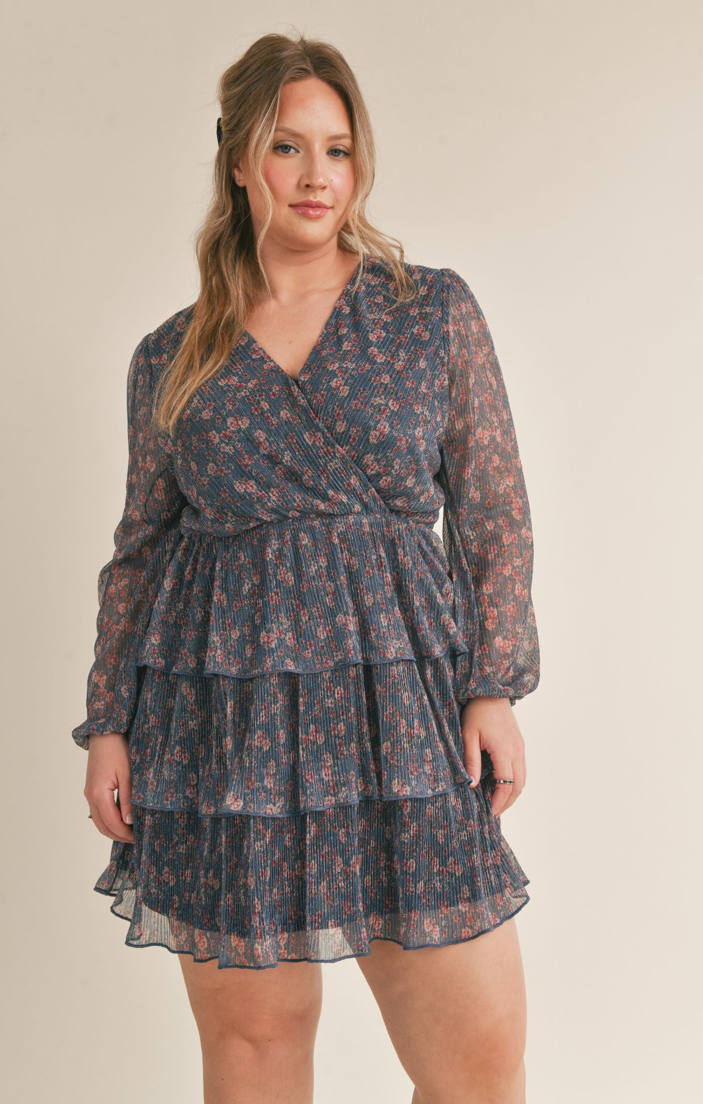 Starry Visions Tiered Mini Dress *Available in extended sizes! - Final Sale