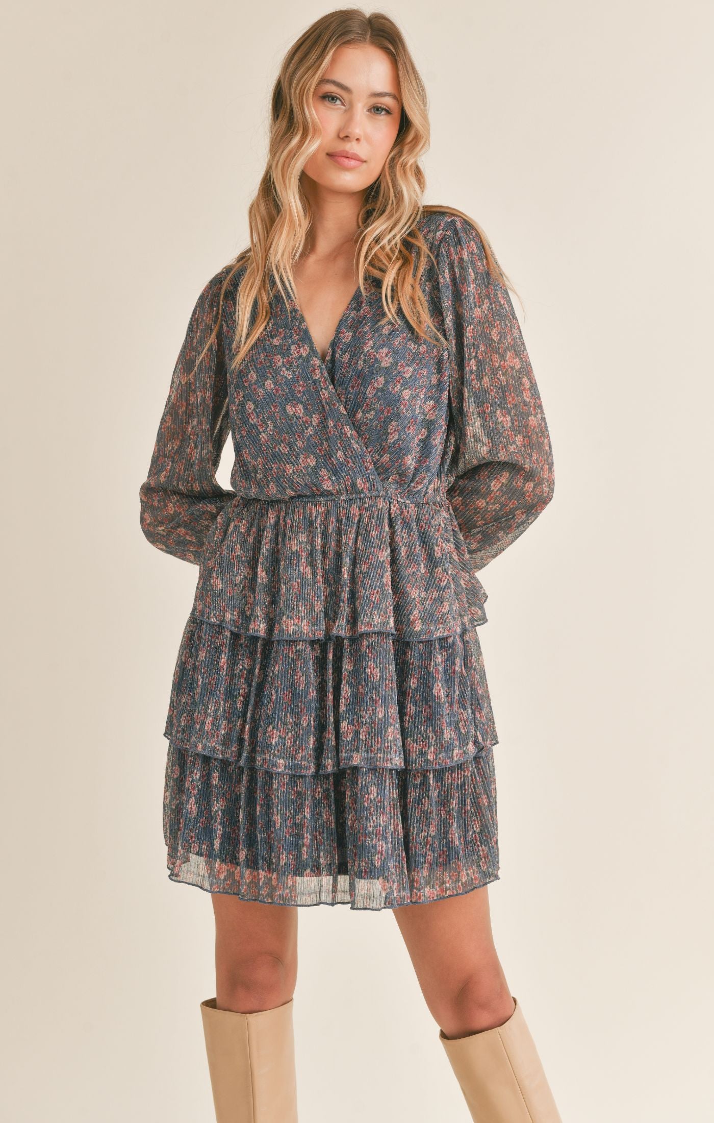 Starry Visions Tiered Mini Dress *Available in extended sizes! - Final Sale