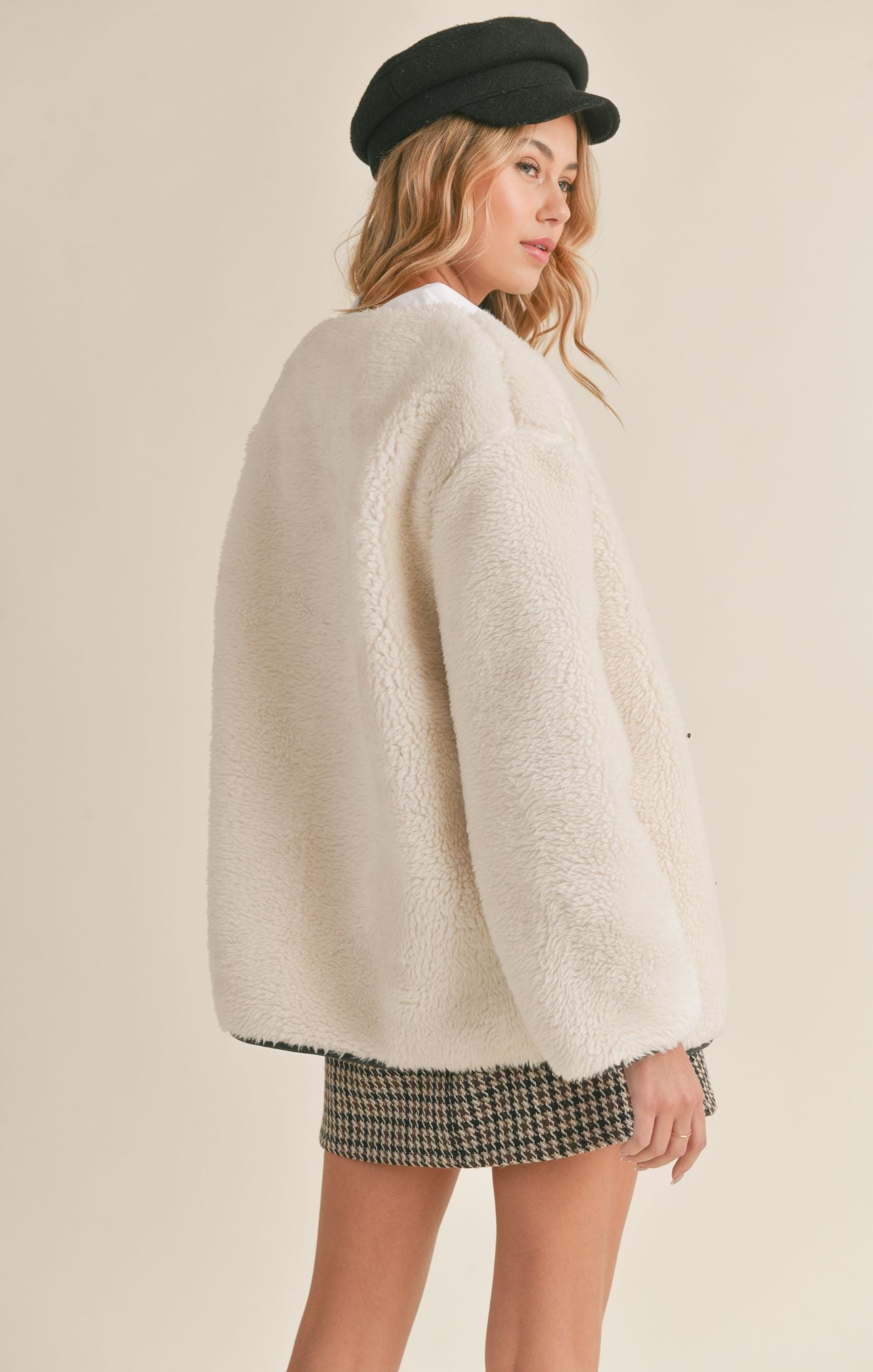 Kay Faux Shearling Toggle Jacket - FINAL SALE