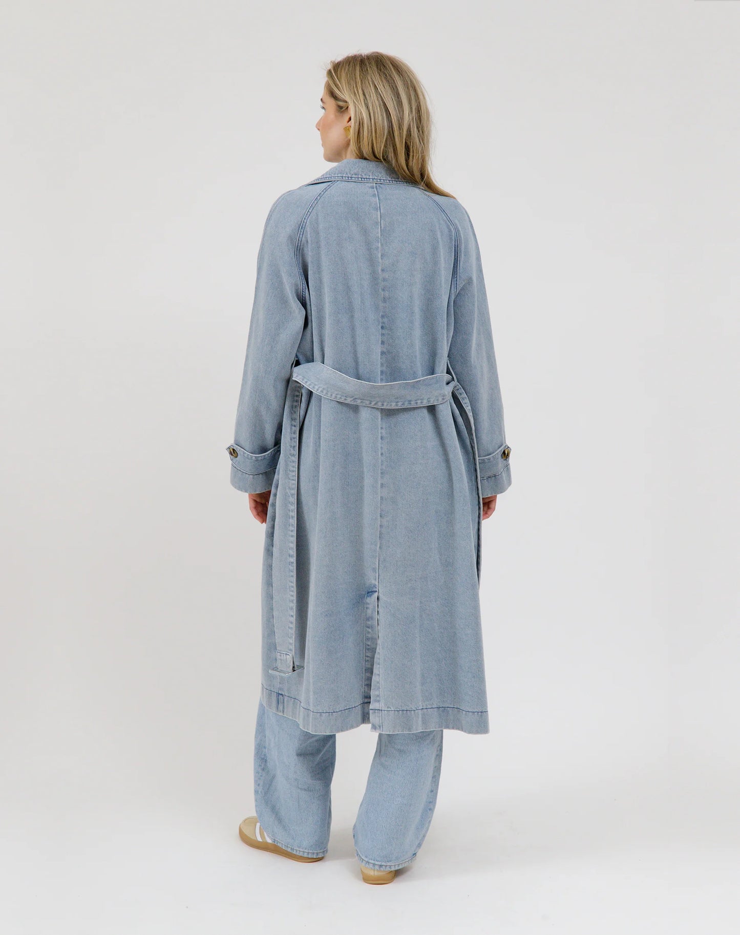Caitlin Denim Trench Coat