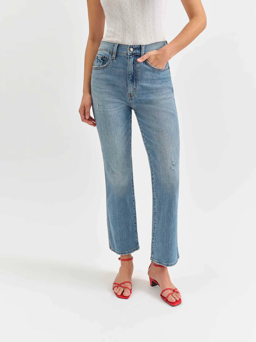 Soho High Rise Ankle Flare Jeans