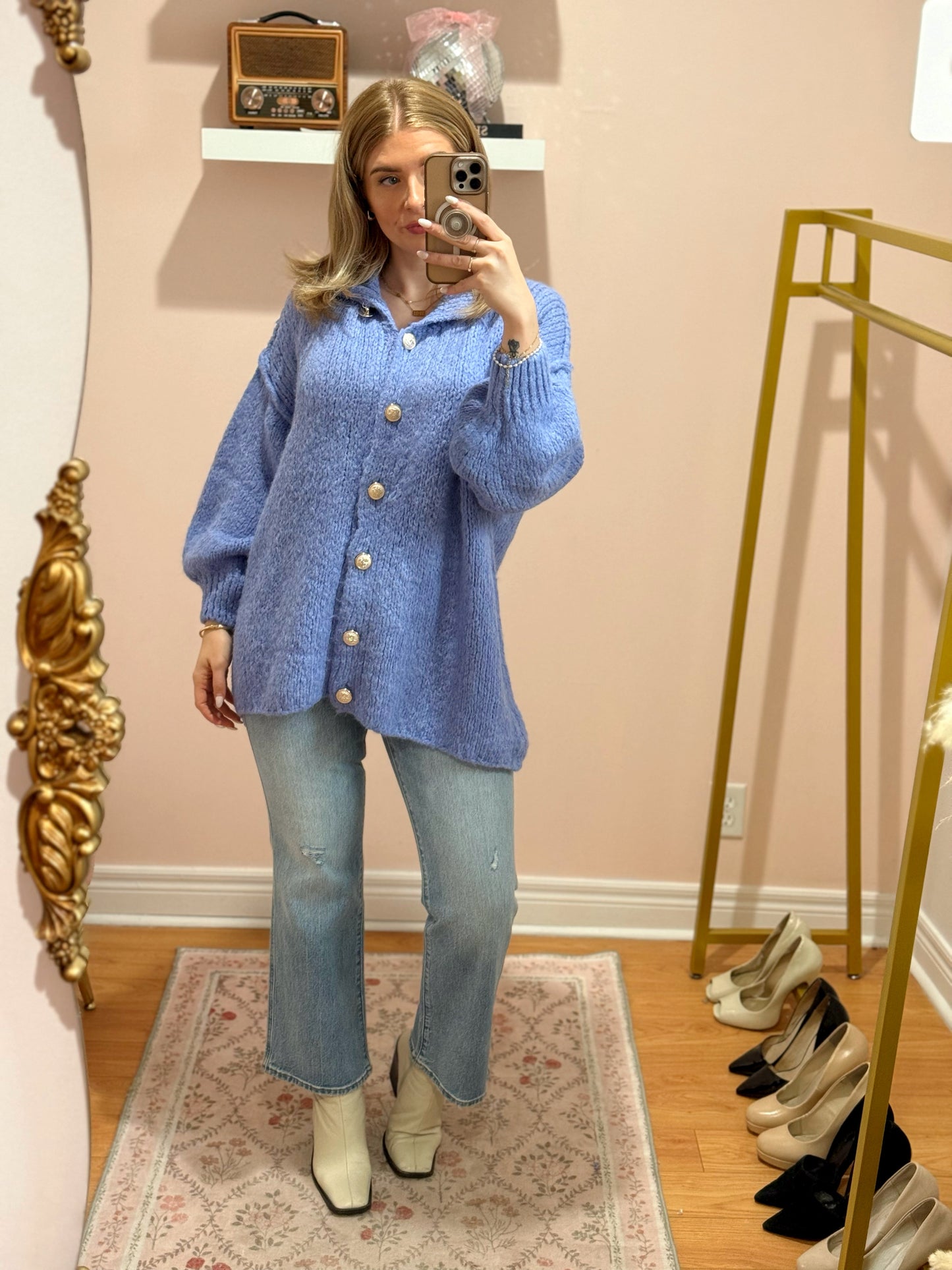 Breanna Cardigan in Deep Lavender