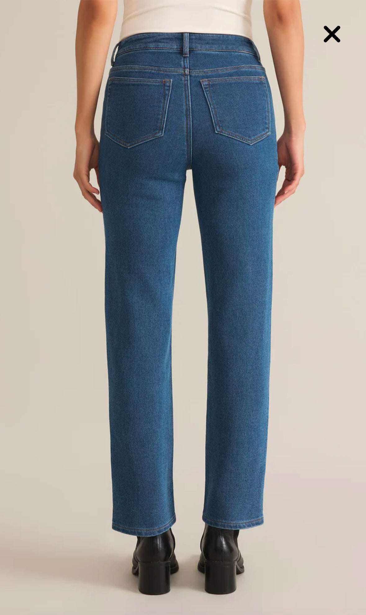 Val Straight Leg Denim in Vintage Indigo - FINAL SALE