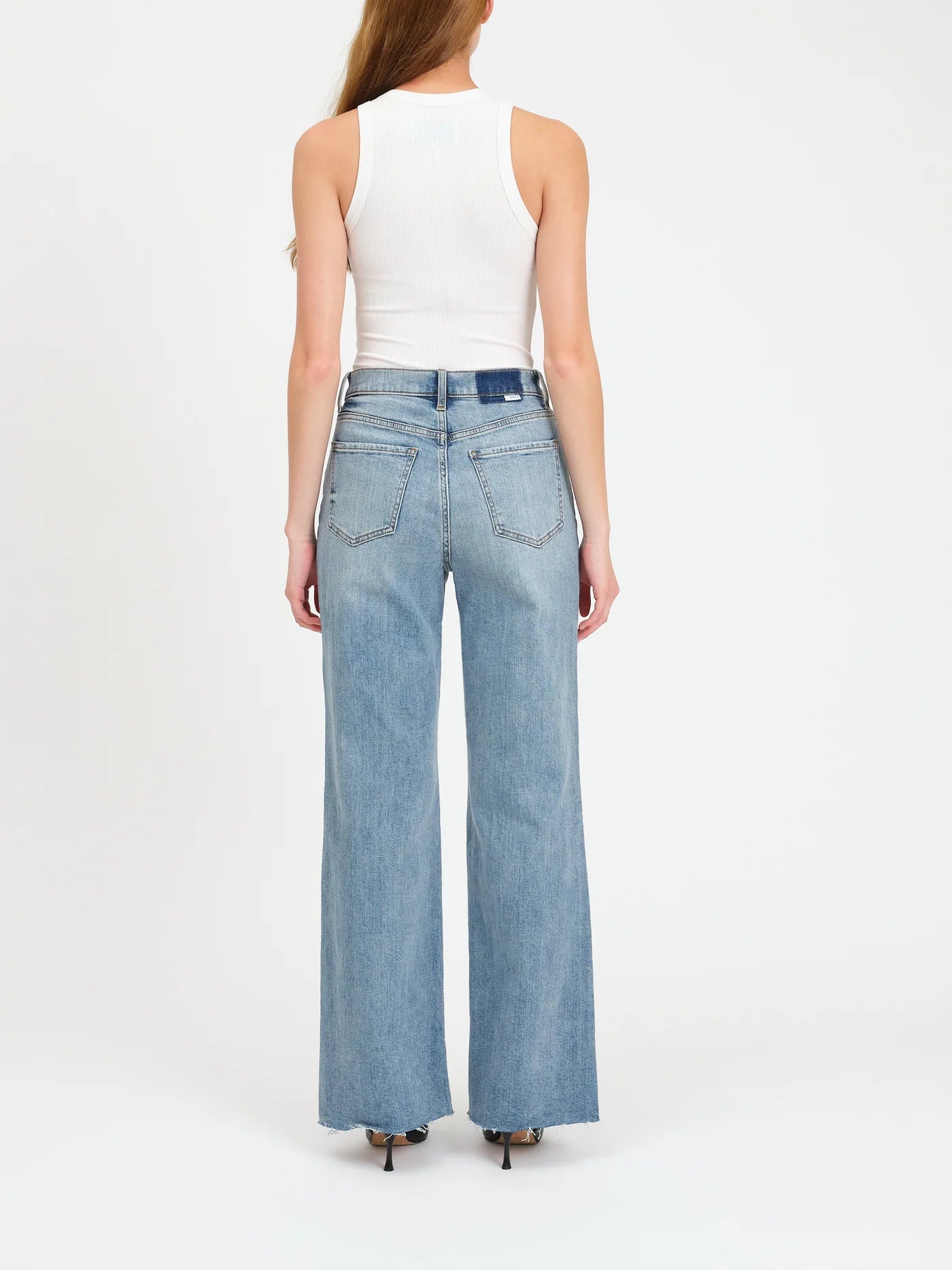 Far Out High Rise Wide Leg Jean in Far Out