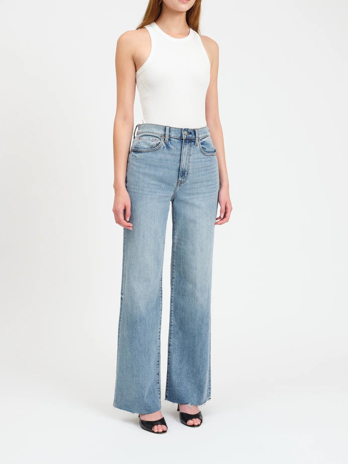 Far Out High Rise Wide Leg Jean in Far Out