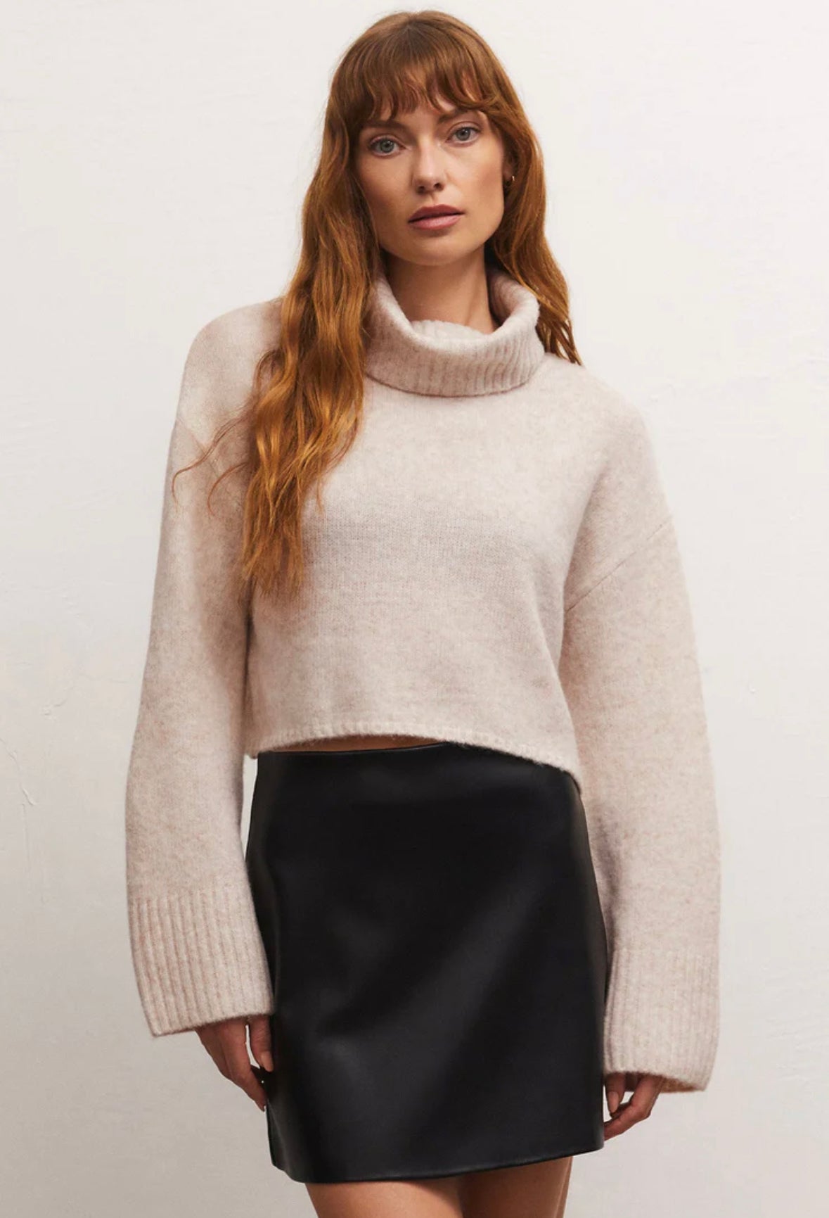 Ursa Turtleneck Sweater-Sandstone