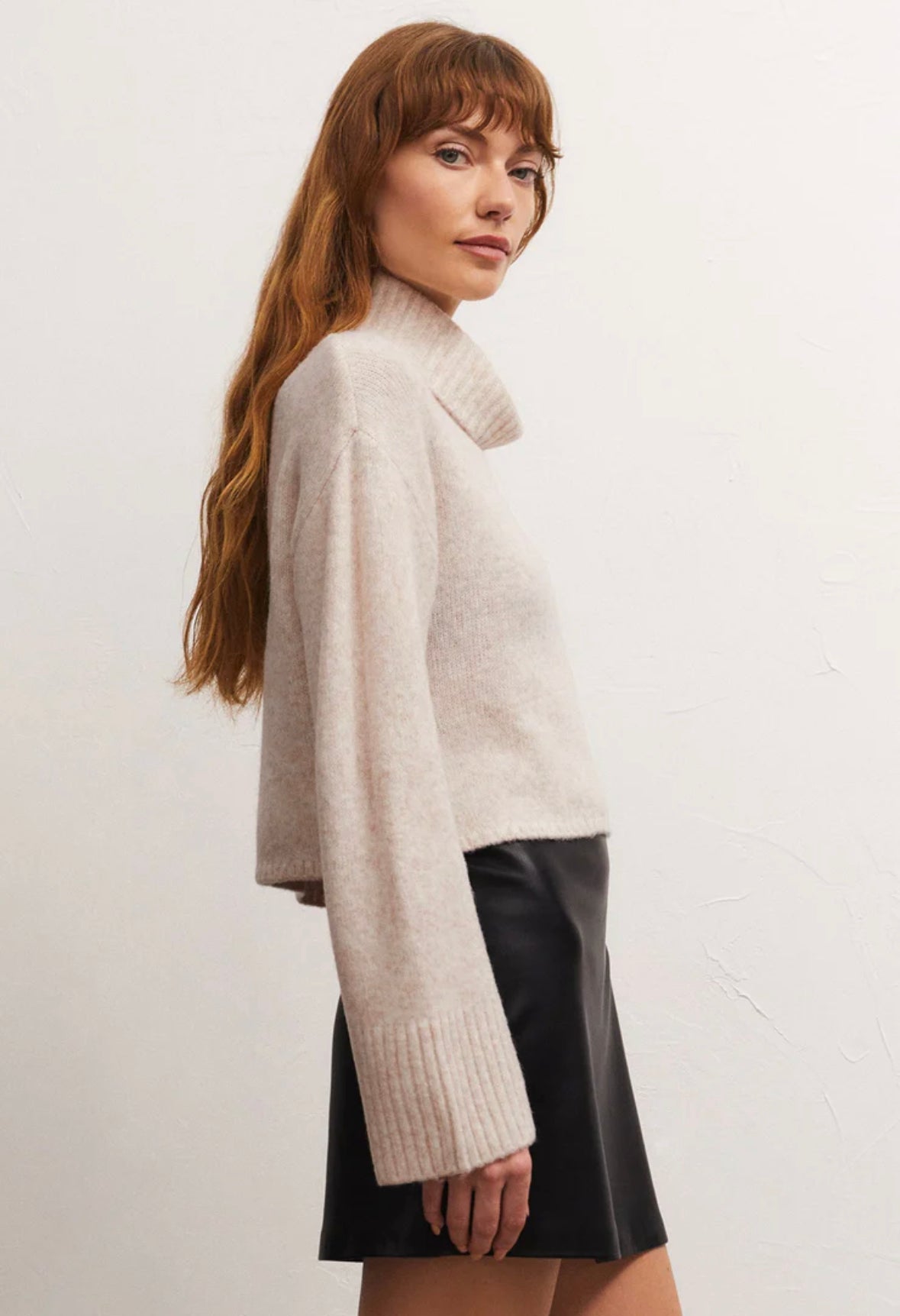 Ursa Turtleneck Sweater-Sandstone