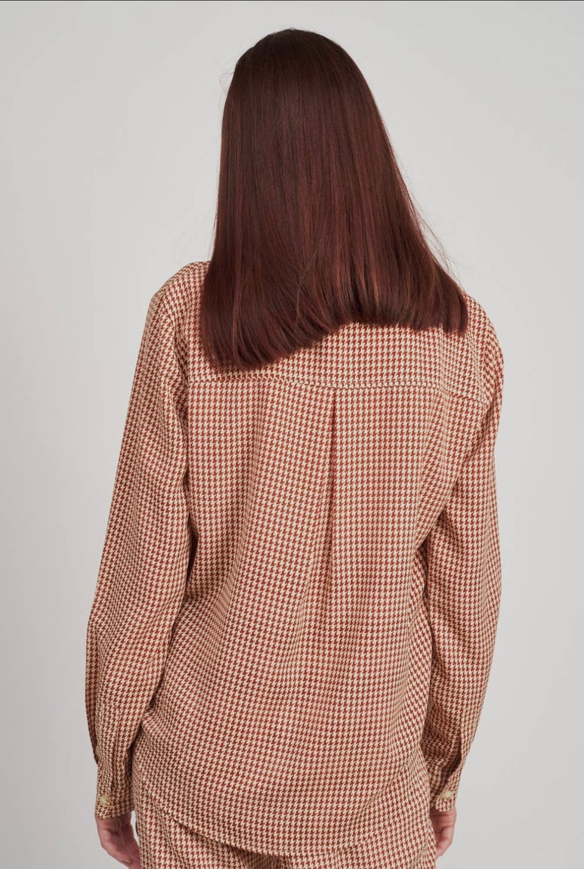 Rusty Houndstooth Top